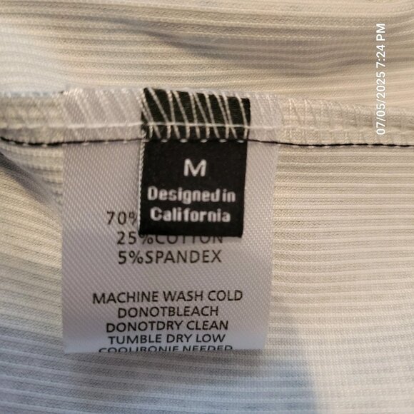 Ouku Button Down Shirt Size MnMulticolor Blue Shirt Long Sleeve Shirt - Picture 4 of 5